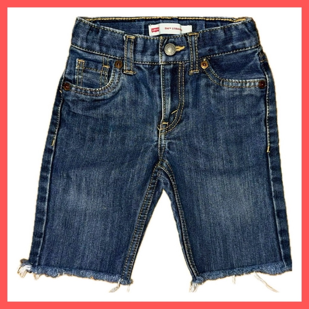 Levi's Kids Blue Denim Shorts Skater Cut Offs💕
